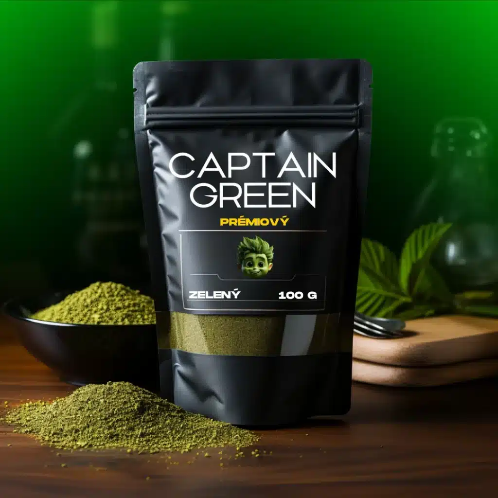 zelený kratom premium captain green