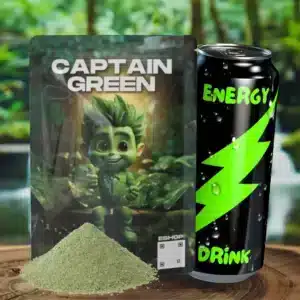 Ochucený zelený kratom Energy drink produkt