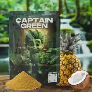 Ochucený zelený kratom Ananas:Kokos produkt